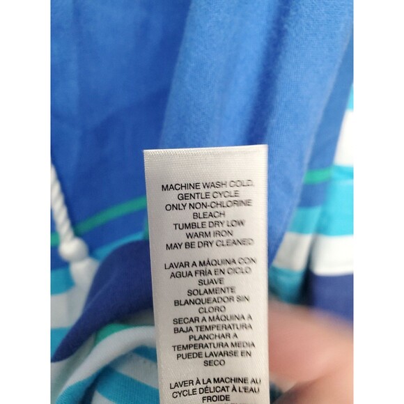 Chico's Zenergy Striped Lace-Up Tasseled Hooded Tencel Lyocell Tunic Size 3 (XL) - Picture 7 of 8